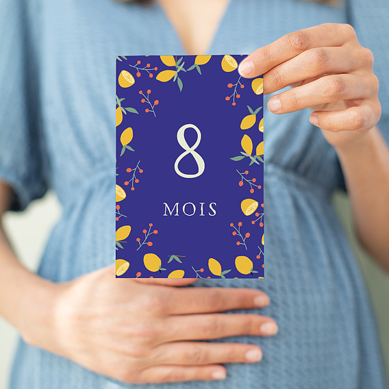 Carte Étape Bébé Petits Motifs