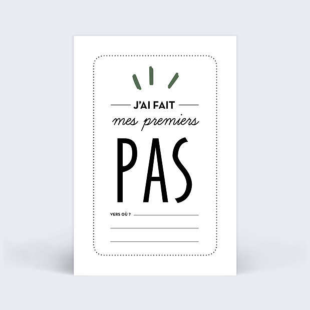 Cartes étapes bébé Mes premières fois Carte 5