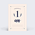 Carte Étape Bébé Typographie