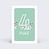 Carte étape bébé Jolis Animaux Carte 5
