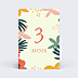 Carte Étape Bébé Petits Motifs