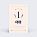 Carte étape bébé Typographie Carte 6