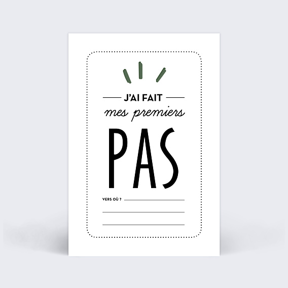 Carte Étape Bébé Mes Premières Fois