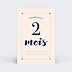 Carte étape bébé Typographie Carte 3