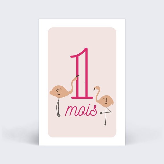 Carte étape bébé Jolis Animaux Carte 2