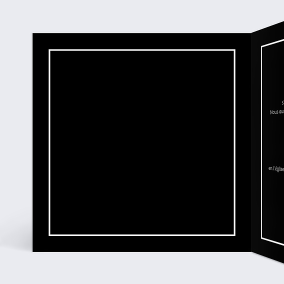 Faire-part baptême Typographie Intérieur Gauche