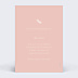Faire-part Baptême Invitation Baptême Rose