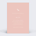 Faire-part Baptême Invitation Baptême Rose