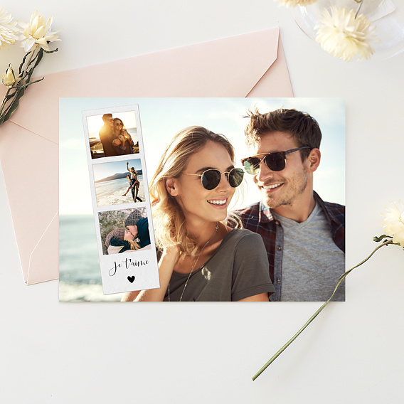 Carte d'amour Photomaton