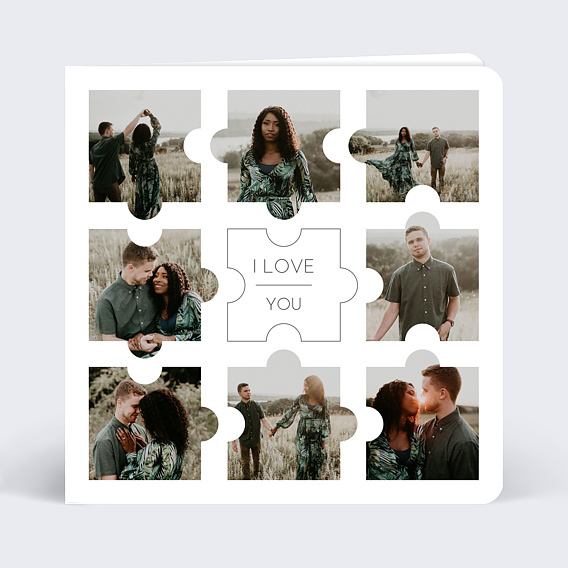 Carte d'amour Puzzle