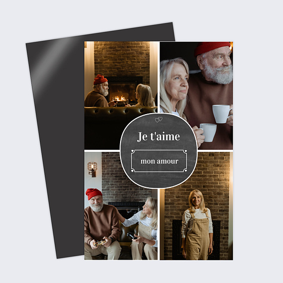 Carte d'amour Touche d'Ardoise