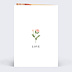 Carte d'amour Bucolique Fleur Verso
