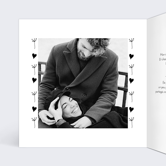 Carte d'Amour Coeur Bucolique