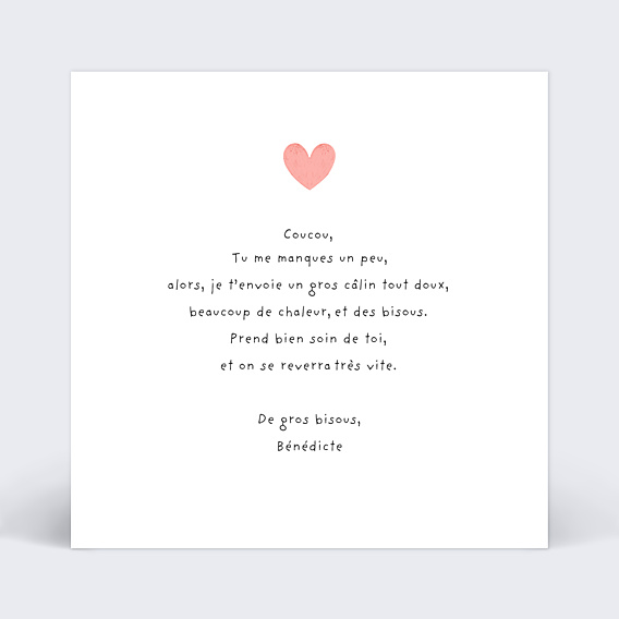 Carte d'Amour Carte Postale