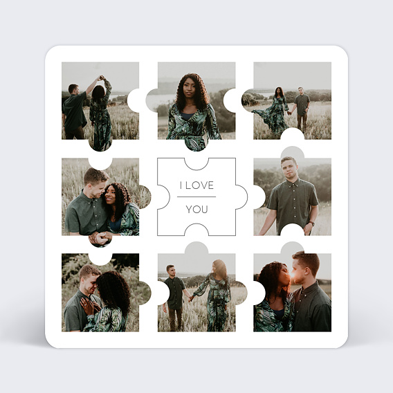 Carte d'amour Puzzle