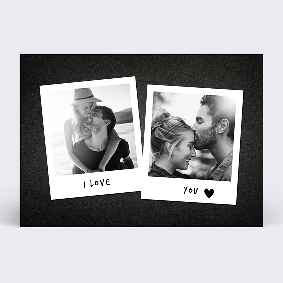 Carte d'Amour Photomaton Ardoise