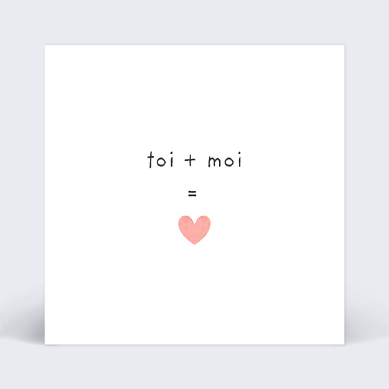 Carte d'amour Carte Postale Recto