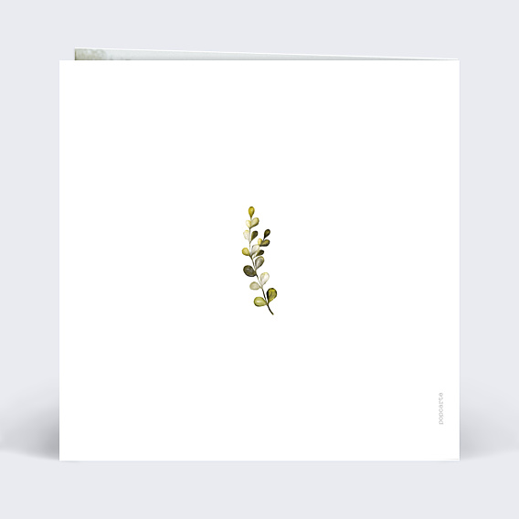 Carte d'Amour Couronne de Feuilles