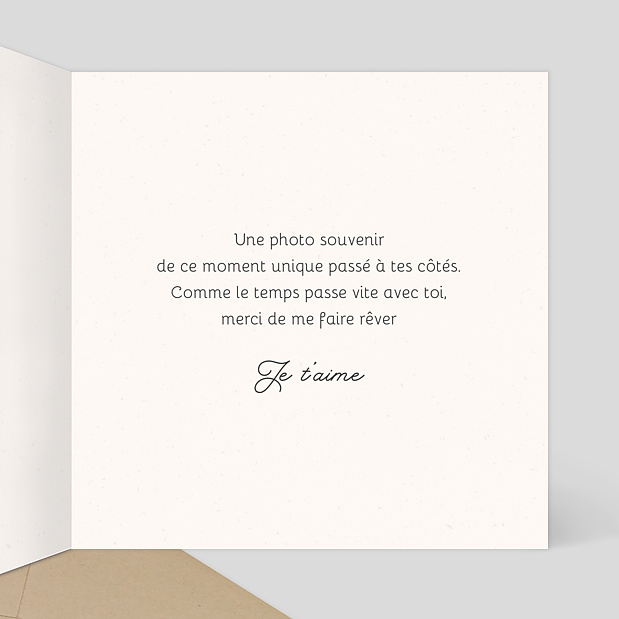 Carte d'Amour Fanions colorés Intérieur Droit