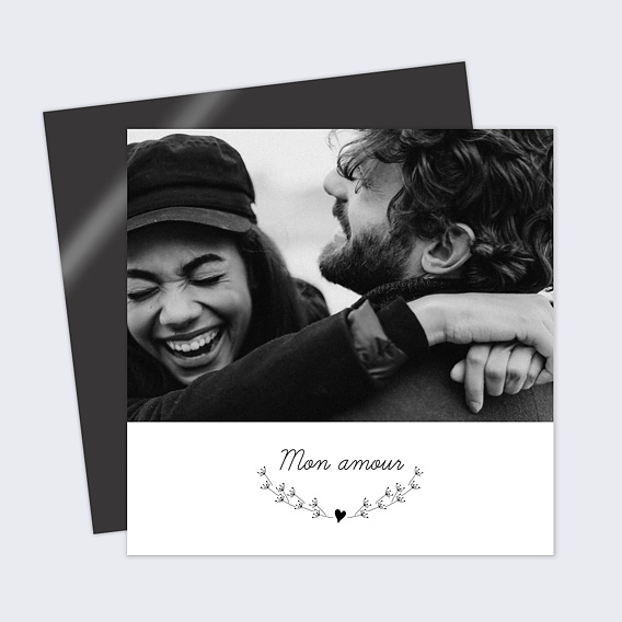 Carte d'Amour Coeur Bucolique