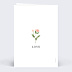 Carte d'Amour Bucolique Fleur