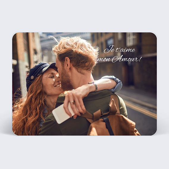 Carte d'amour Sobre et Jolie