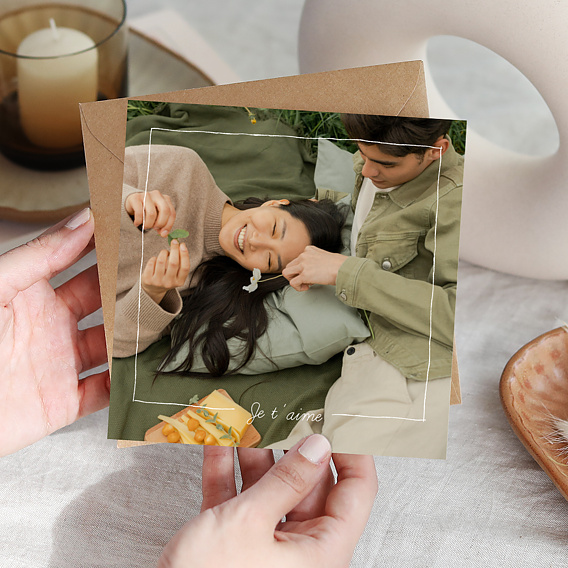 Carte d'Amour Trait de crayon