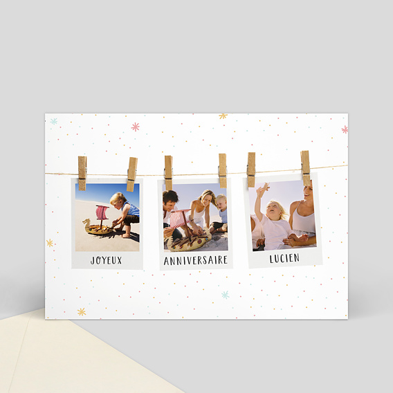 Anniversaire Enfant Anniversaire corde a linge