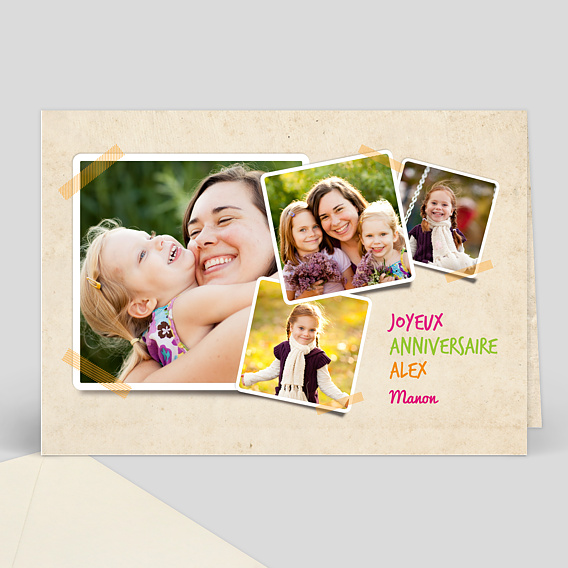 Carte virtuelle anniversaire Anniversaire patchwork