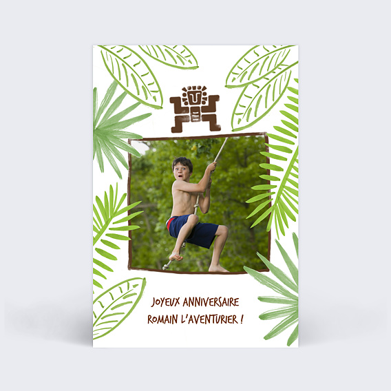 Carte Anniversaire enfant Aventure