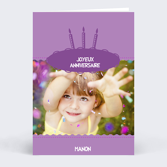 Anniversaire Enfant Bougies fille