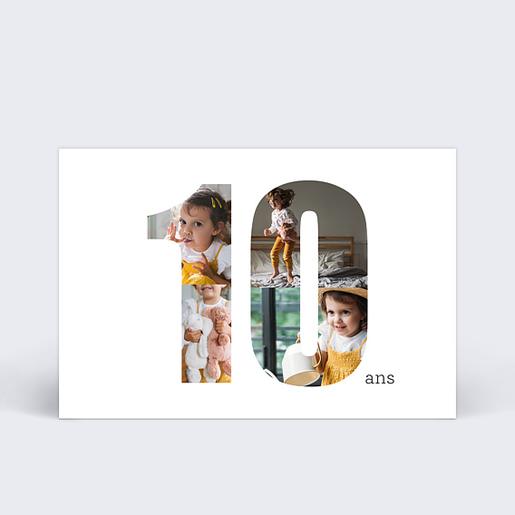 Carte Anniversaire Enfant Pour Souhaiter Un Anniversaire A Un Enfant De 10 Ans