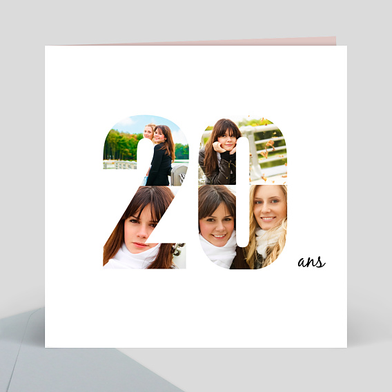 Anniversaire Adulte Carte anniversaire 20 ans