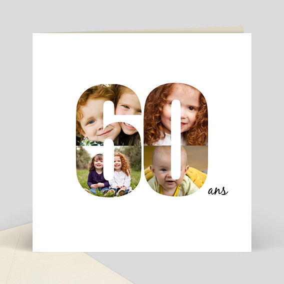 Anniversaire Adulte Carte anniversaire 60 ans