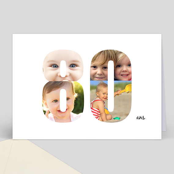 Anniversaire Adulte Carte anniversaire 80 ans