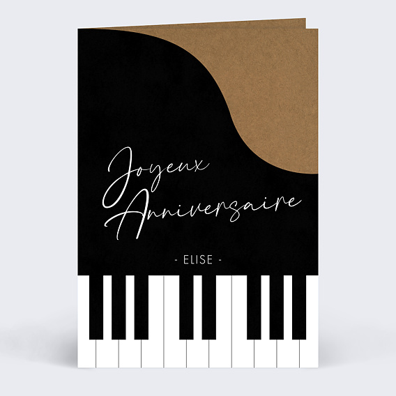 Carte Anniversaire Musique Popcarte