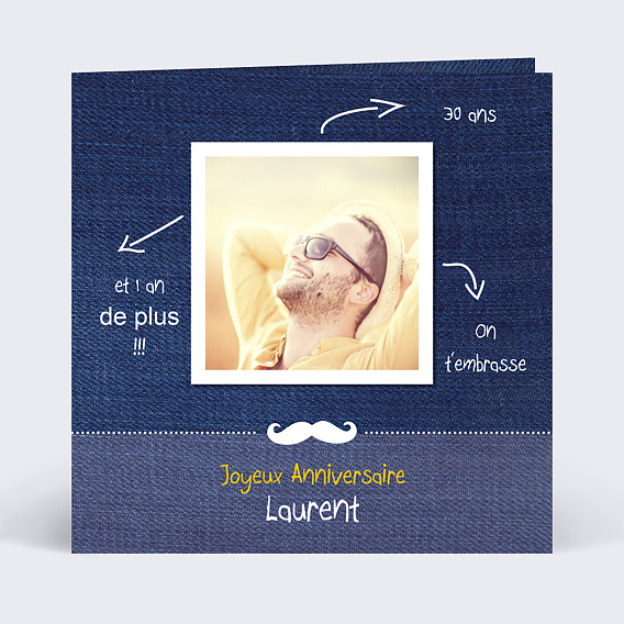 Anniversaire Adulte Carte anniversaire avec photo