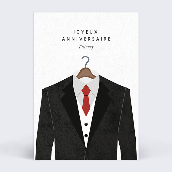 Carte anniversaire adulte Chic