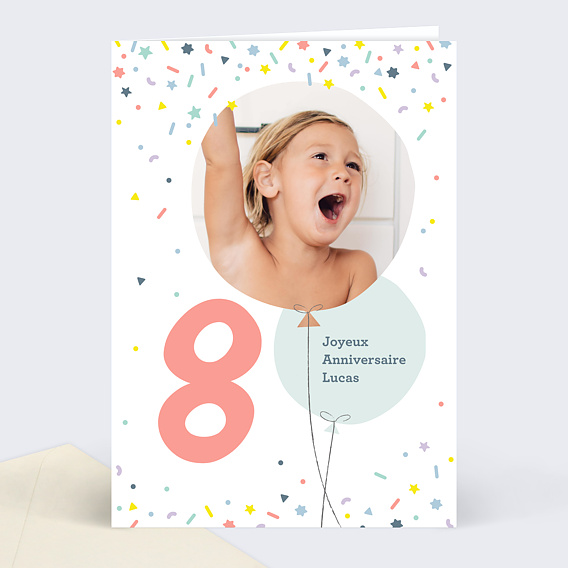 Carte Anniversaire 8 Ans Popcarte