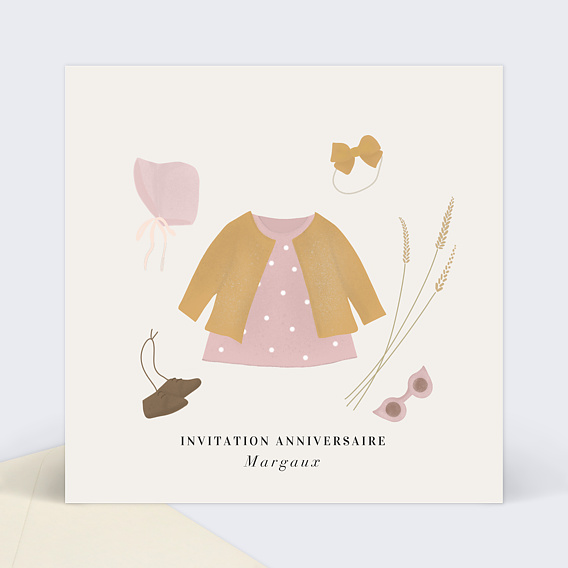 Carte D Invitation Anniversaire Pois Colores