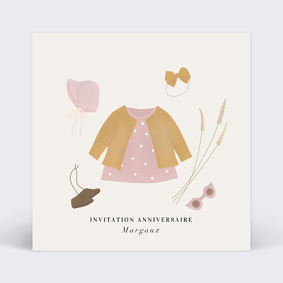 Invitation Anniversaire Enfant Fille