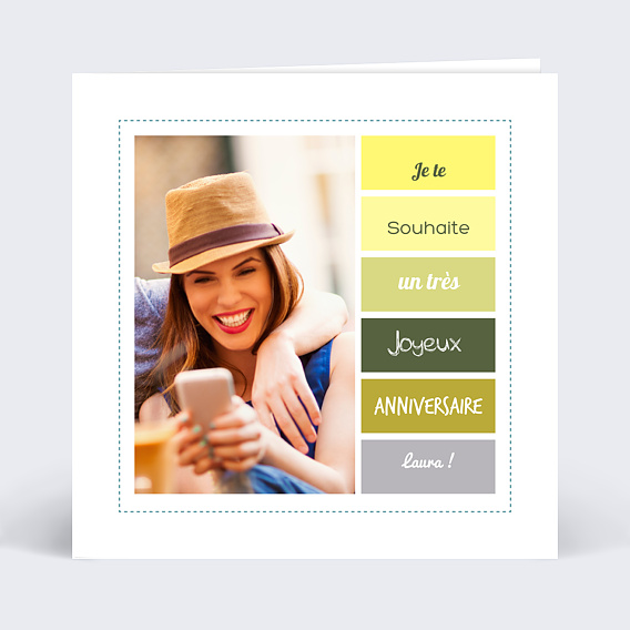 Anniversaire Adulte Moderne Colorée