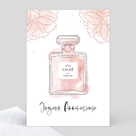 Carte Anniversaire Parfum