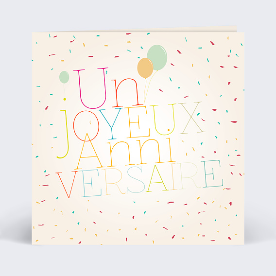 Anniversaire Adulte Carte anniversaire petits coeurs
