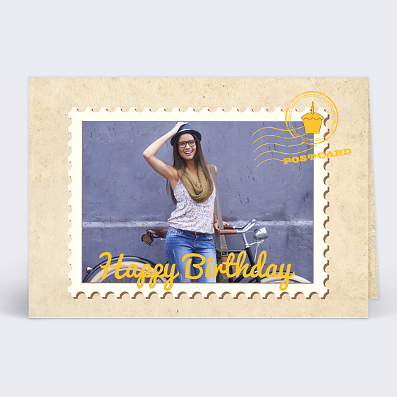 Anniversaire Adulte Carte anniversaire timbre