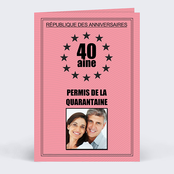 Carte anniversaire adulte Permis de Conduire