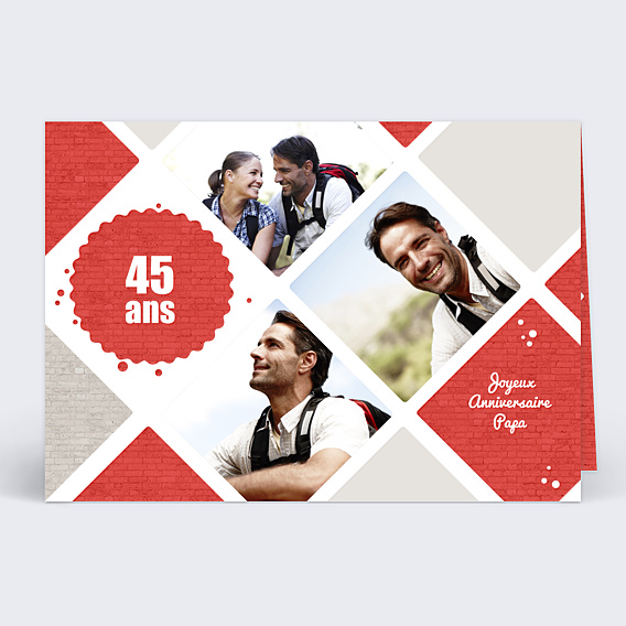 Anniversaire Adulte Carte d'anniversaire avec photo