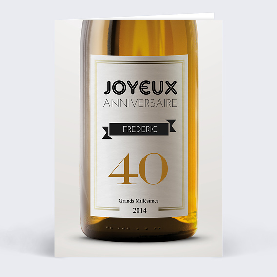 Anniversaire Adulte Carte d’anniversaire personnalisée