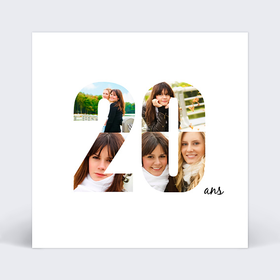 Invitation Anniversaire 20 ans