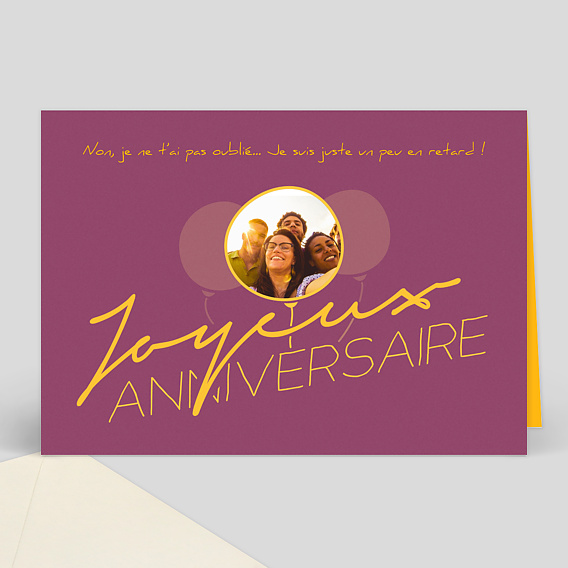 Anniversaire Adulte Joyeux anniversaire en retard